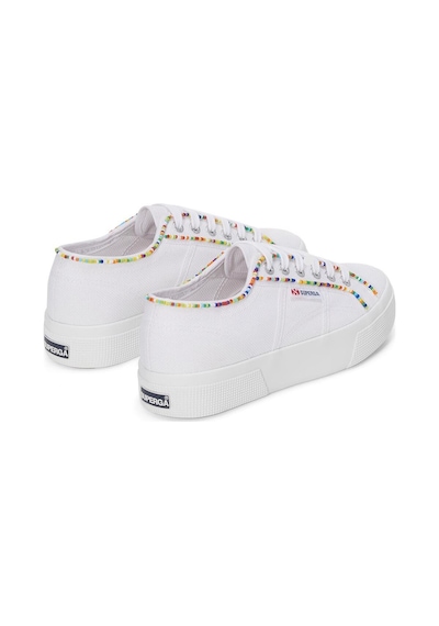 Superga 2740 Multicolor Beads Kadın Beyaz Sneaker Beyaz-340 Beyaz-340