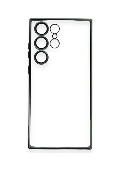 Samsung Samsung Uyumlu Galaxy S23 Ultra Kılıf Razer Lensli Silikon - Yeşil