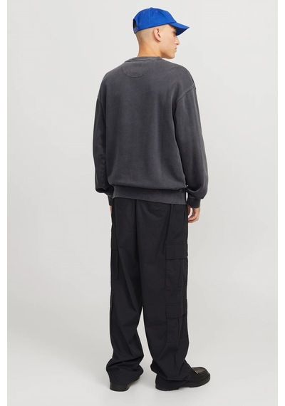 Jack & Jones Jjecharge Erkek Sweatshirt Siyah