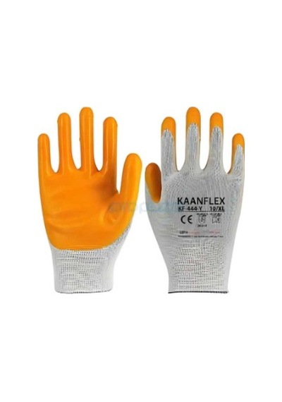 Kaanflex Sarı Nitril İş Eldiveni Kf-444-y 12 Çift