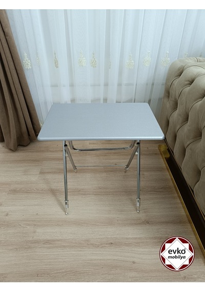 Çanta Zigon Sehpa,4'lü Sehpa, Zigon Sehpası, Mdf Mebran - Gri