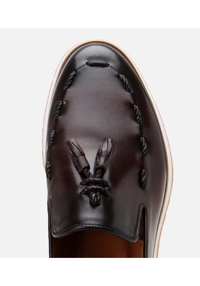 Hotiç Erkek Deri Kahverengi Püskül Detaylı Loafer 02ayh305220a480 Kahve-brown Kahverengi