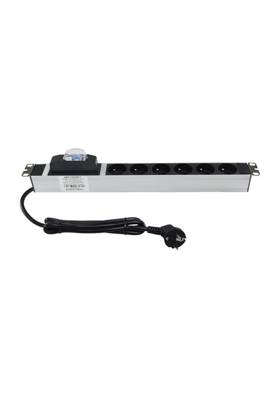 Amp Connect 19 İnç 1U 6 Çıkş Ups Fransız Otomatik Sigortalı
