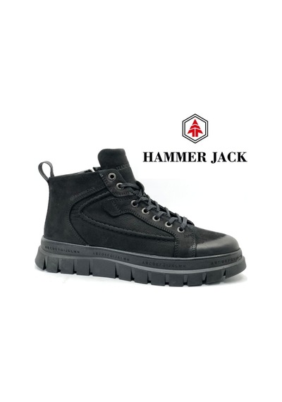 Hammer Jack 102-24865-m Derry Deri Casual Erkek Bot Siyah