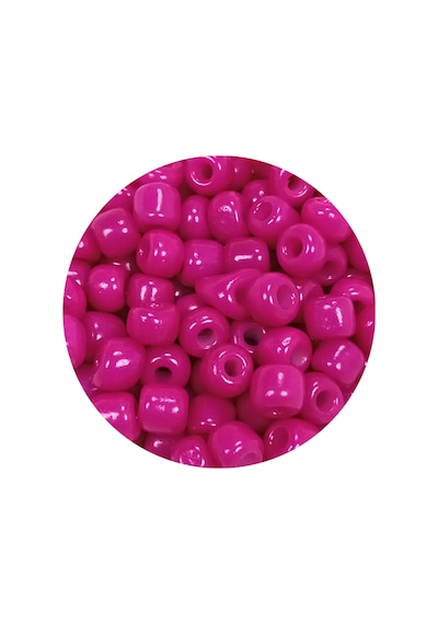 Dökme Cam Kum Boncuk Büyük Boy 6/0 4 Mm - 20 Gram - Açık Mor - Bnc094