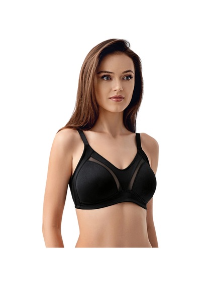 New Bra Newbra Lingerie 6001-kadın Basic C Cup Balensiz Büyük Beden Sutyen Siyah