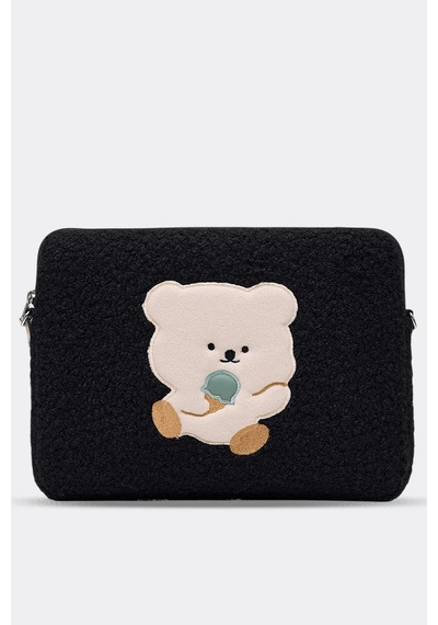 Mussen Teddy Bear Laptop Kılıfı 13" & 14" İnç Uyumlu Siyah