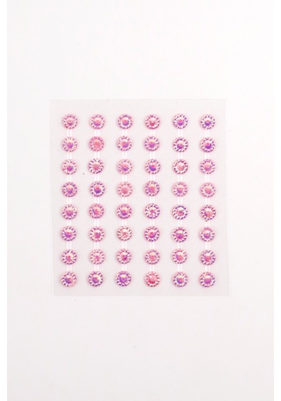 Pembe Parlak Taş Detaylı Yüz Ve Tırnak Sticker