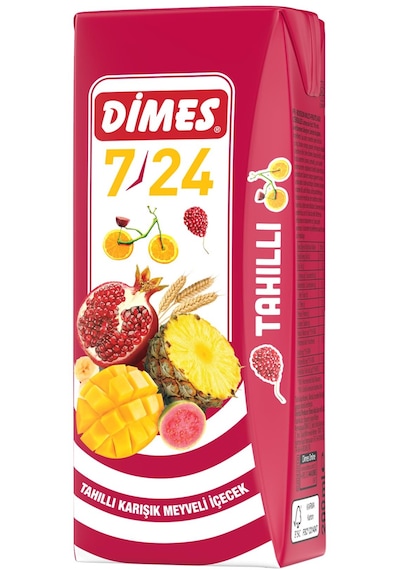 Dimes 7/24 Tahıllı Karışık Meyve Suyu 200 Ml X 27 Adet