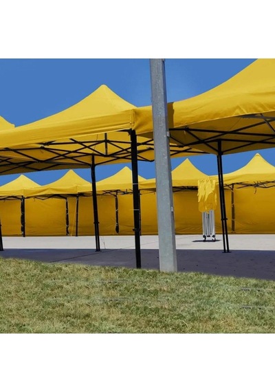 Reyo Premium Serisi Altıgen Profil Sarı 3x3 Katlanır Makaslı Çardak Sarı