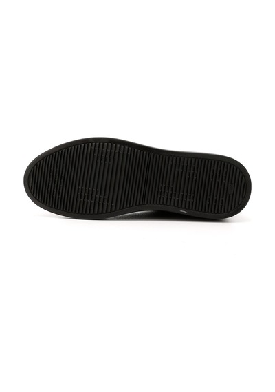 Gönderi(R) Gönderi R Erkek Siyah Bağcıklı Kauçuk Taban Hakiki Deri Sneaker Ddma83531641 Siyah