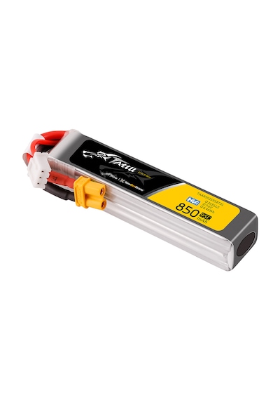 Tattu 850mah 2s 7.6v Hv 95c Lipo Batarya Long Pack Xt30 Plug