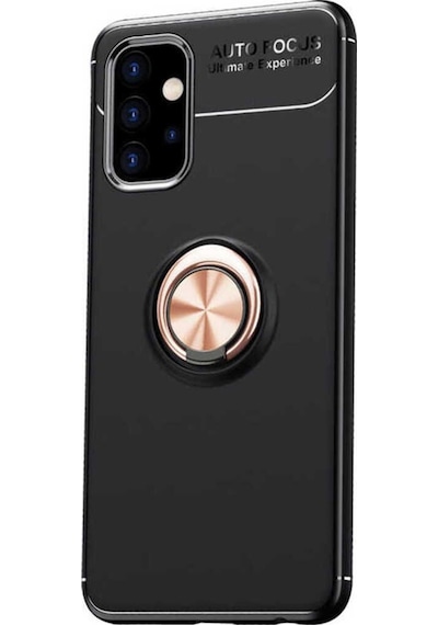 Galaxy A32 4g Kılıf Zore Ravel Silikon Kapak Siyah-Rose Gold