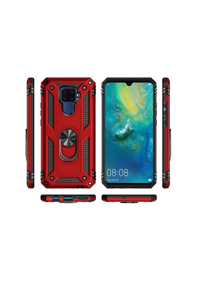 Huawei Mate 30 Lite Kılıf Zore Vega Kapak Gri