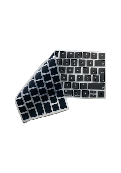 Apple Magic Keyboard 2 A1644 Türkçe F Klavye Koruyucu Iso Ters L Enter Silikon Siyah