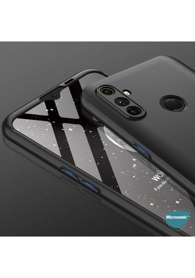 Microsonic Realme C3 Kılıf Double Dip 360 Protective
