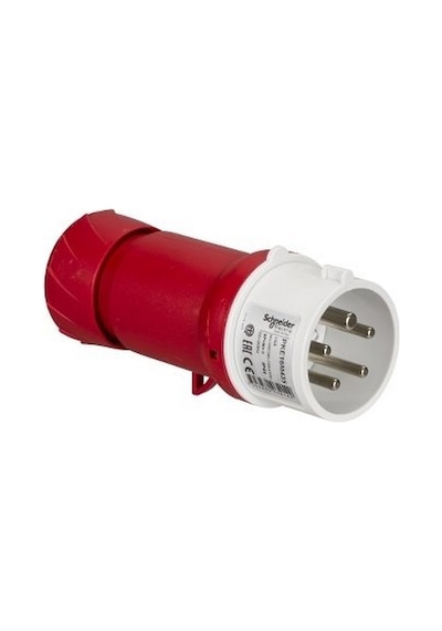 SCHNEIDER Pke16M435 5X16A, Trifaze, 3P+N+T, Ip44, Vidalı, Düz Fiş