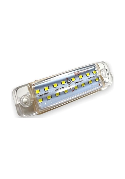 Ahmet Otomotiv 10 Adet Çift Sıra Parmak Led Beyaz Renk 10cm 16 Led