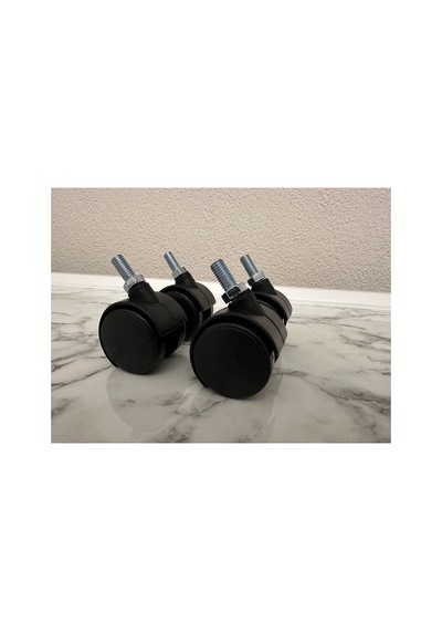 4 Adet 4x4cm Tekerlek M8 Somunlu