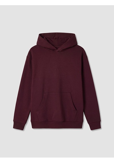 LC Waikiki Lc Waıkıkı Bordo Kanguru Cepli Erkek Hoodie