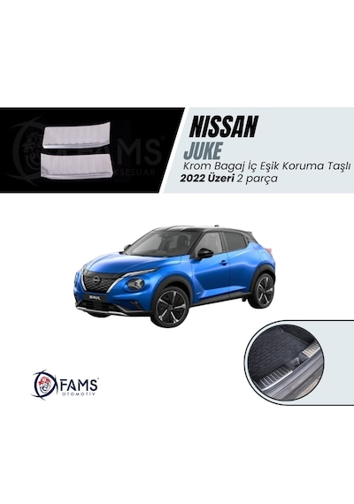 Nissan Juke 2022 Üzeri Krom Bagaj İç Eşik Koruma Taşlı 2 Prç.
