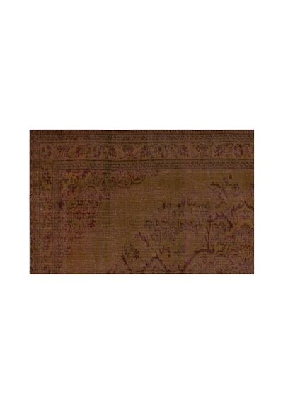 El Dokuması Vintage Yün-pamuk Kahve Halı 27044 175 X 274 Cm Kahverengi