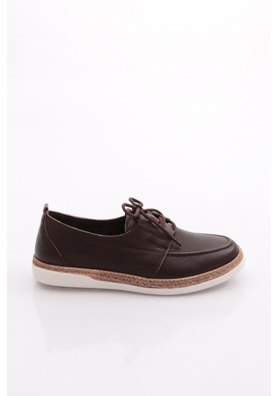 Dgn 118e Bayan Spor Bağli Soft Oxford Ayakkabi Kahve