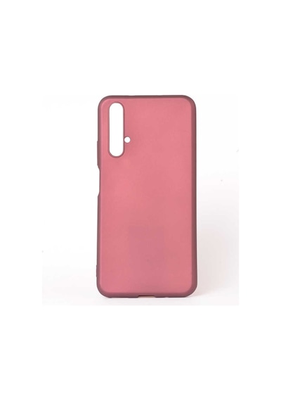 Noktaks - Honor 20 - Nova 5t Uyumlu - Kılıf Mat Soft Esnek Premier Silikon Kapak - T10112 - Mürdüm Mürdüm