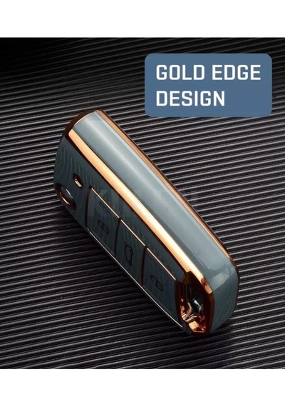Gma Keys Lüx Golf 7 Golf 7,5 Tiguan Polo Uyumlu Nano Anahtar Koruma Kılıfı Gri Gold Altın Renk 1 .ci Kalite