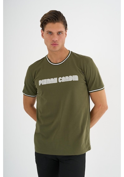 Alexander Gardi Bisiklet Yaka Baskılı T-shirt Bej