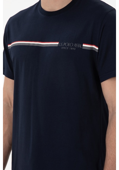 U.S. Polo Assn. Erkek Bisiklet Yaka Lacivert Pijama Takımı 50309174-VR033