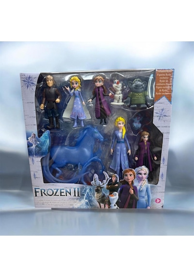 Frozen 2 Karakter Setim - 9'lu Figür Seti - Karlar Ülkesi 2 Özel Koleksiyon Figürleri