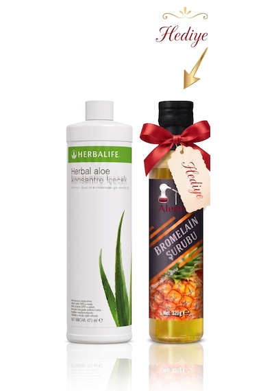 Aloe Konsantre Aromalı İçecek Alembic Bromelain Hediyeli