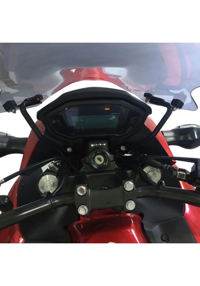 Gp Kompozit Honda Cb500f 2014-2018 Uyumlu Ön Cam Siyah 49 Cm