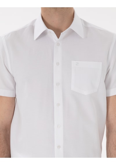 Pierre Cardin Erkek Beyaz Gömlek Kısa Kollu 50307003-vr013 Beyaz