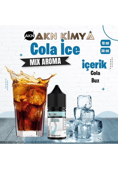 Akn Kimya Cola İce Mix Aroma Cola Buz Gıda Aroması 10 Ml