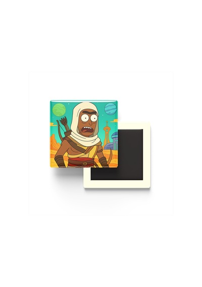Bayek Of Siwa - 9x9 Cm Baskılı Kare Buzdolap Magneti