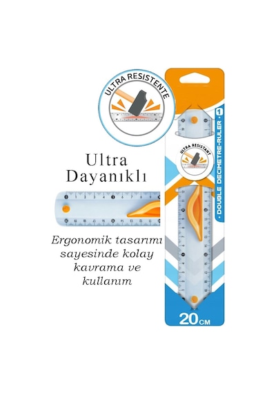 Dayanıklı Cetvel Takımı 20 Cm 1 Paket Plastik Cetvel Gönye İletki Şeffaf Geometri Takımı Çizim Seti 3 Parça Okul