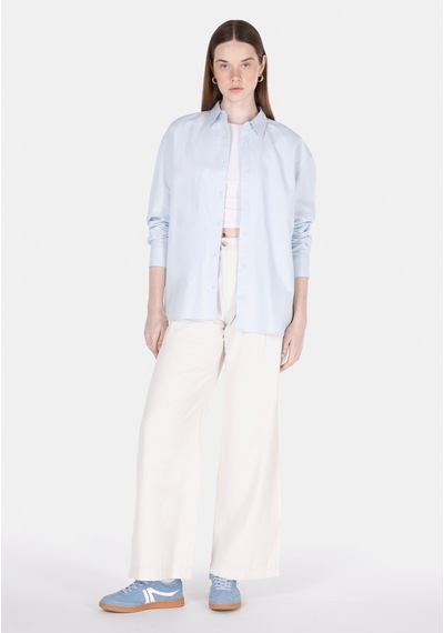 Colin's Colins Relaxed Fit Shirt Neck Düz Kadın Mavi Uzun Kol Gömlek Cl1068538 Q1.v2 Lbl Açık Mavi Colin's Colins Relaxed Fit Shirt Neck Düz Kadın Mavi Uzun Kol Gömlek Cl1068538 Q1.v2 Lbl Açık Mavi