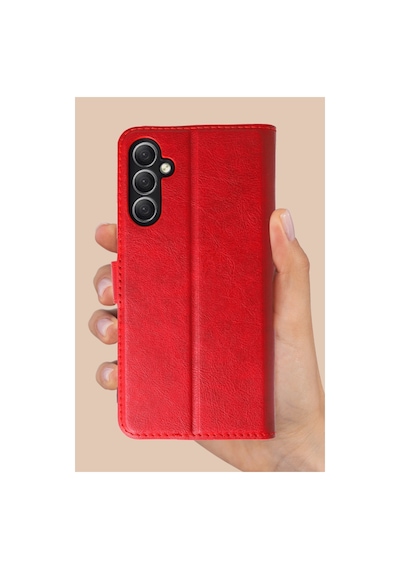 Samsung Galaxy A36 Kılıf Trend S Plus Kapaklı Kılıf - Taba