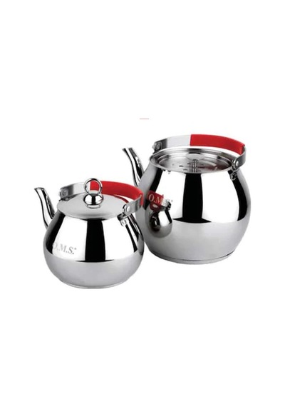 Oms 8031 Üstten Kulplu Xl Çaydanlık Renk Pembe Gri