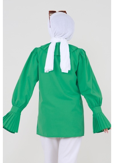 Sevitli Kolu Piliseli Gömlek -benetton Yeşili-3481-benetton Yeşili Benetton Yeşili Sevitli Kolu Piliseli Gömlek -benetton Yeşili-3481-benetton Yeşili Benetton Yeşili
