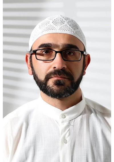 Makine Örgüsü Dantel Detaylı Namaz Takkesi Beyaz Beyaz
