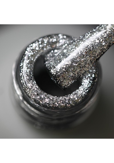 Momo Professional Glitter Kalıcı Oje G003 Yoğun Gümüş Parıltılı 14 Ml