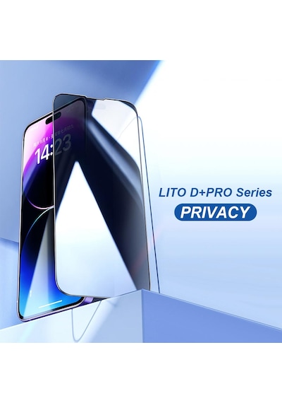 Lito D+ Pro Toz Filtreli Privacy Apple Uyumlu iPhone 16 Pro Ekran Koruyucu