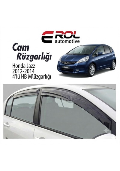 Honda Jazz 2012-2014 4'lü Hb Mugen Cam Rüzgarlığı