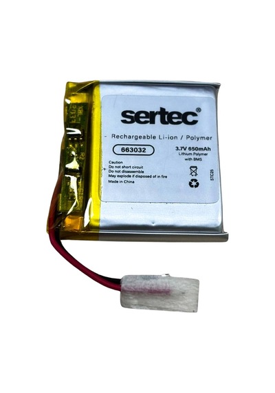 Sertec 663032 3.7v 650mah Li-polymer Pil Devreli/1.5a Evimdeyokyok