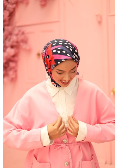 Silk Home Olinda Eşarp 48003-01 Lacivert
