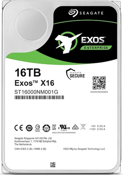 Seagate Exos X16 ST16000NM001G 16 TB 7200 RPM SATA 3 HDD