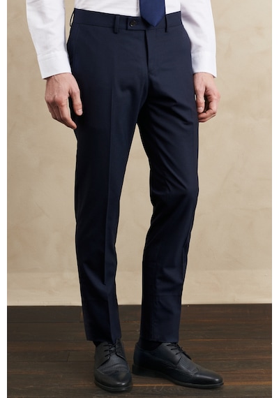 Ac&co Erkek Lacı Su Geçirmez Slim Fit Mono Yaka Yelekli Yünlü Nano Takım Elbise